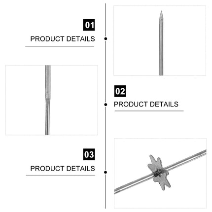 10Pcs High-Temp Resistant Stainless Steel Barbecue Skewers Gear-Type Reusable Grilling Skewers for Kabobs Oven Bbq Party Camping