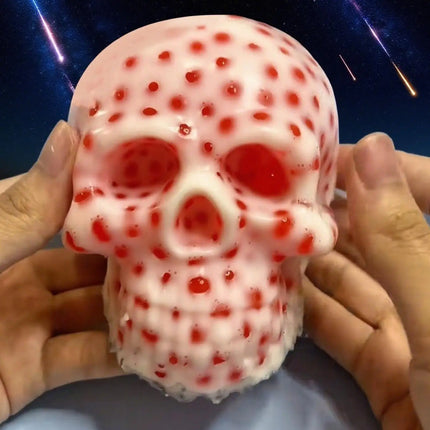 1pcs Skull Pimple Popper Toy Pimple Popping Sensory Squeeze Toys Reusable Fun Sensory Fidget For ADHD & Anxiety Relief Games