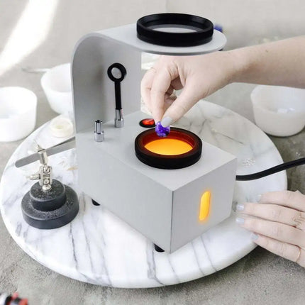 Built-In LED Light Source Portable Metal Desktop Polariscope Tool For Jewelry Gemstone Analysis