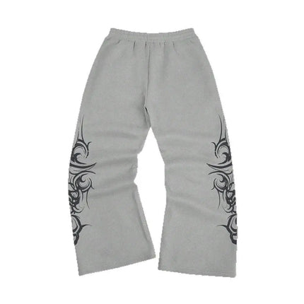 2026 High Street Pants Men Fashion Y2K Sweatpants New Harajuku Hip-Hop Trousers Spring Summer Printed Streetwear Wide-leg Pants
