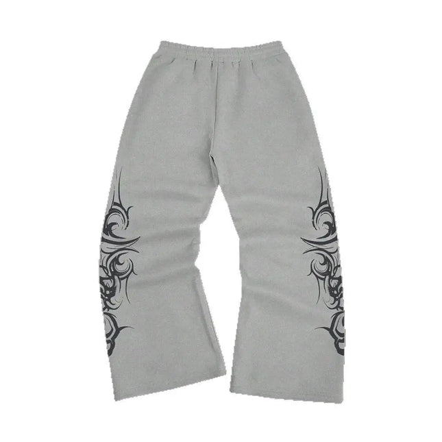 2026 High Street Pants Men Fashion Y2K Sweatpants New Harajuku Hip-Hop Trousers Spring Summer Printed Streetwear Wide-leg Pants