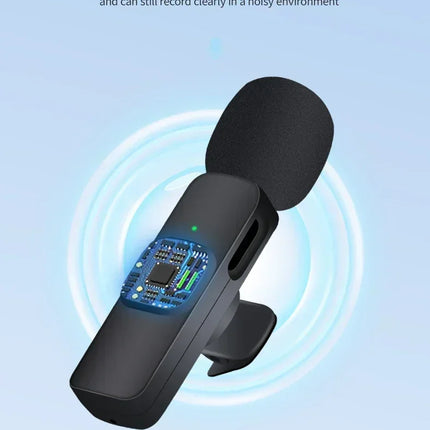 Lenovo Mini Portable Wireless Lavalier Microphone for Live Broadcast Gaming Audio Video Recording iPhone Android