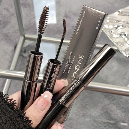 SHAQINUO 2 In 1 Volume and Length Waterproof Mascara Long Lasting Dual-Ended Tubing Eye Makeup