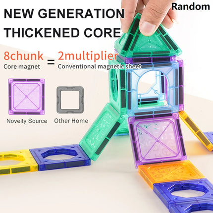 Magnetic Building Blocks Tiles Children's DIY Creative Toys for Kids Ages 3+ Year Old Boys Girls STEM Educational Sensory Gifts