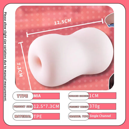 Male Masturbator Cup Realistic Soft Silicone Stroker for Men Strong Suction Adult Sex Toy for Male Use