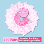 100Pair Pink Russian / China Mainland
