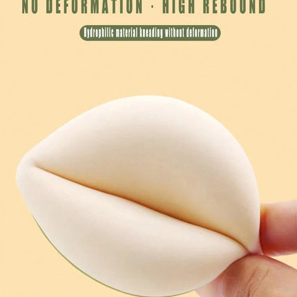 1/2Pcs Soft Non-Eating Foundation Sponge Puff, High Density & Bouncy, For More Flawless Makeup. Wet & Dry Available