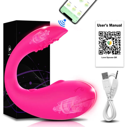 APP Bluetooth Control Clitoris Vibrator for Women Clitoral Stimulator Female G Spot Wearable Love Egg Adult Vibrating Sex Toy