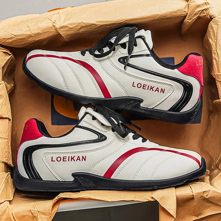 2026 Spring New Men's Fashion Striped Decorative Low-Top Sports Shoes Retro Sporty Casual Sneakers Tennis Shoes