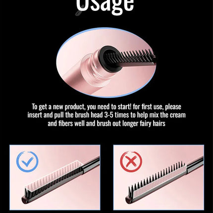 Black Volume Curl Mascara Defining Mascara Lengthening Waterproof  Mascara Waterproof Extra Volume Long -lasting Hyper-Curl
