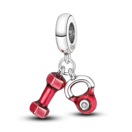 Charms Plata De Ley 925 Red Color Series Charm Red Elephant Animal Fruit Beads of Original Fits Women Anniversary Jewelry Charms