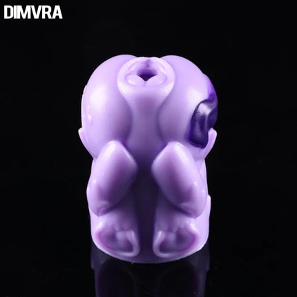 DIMVRA Purple Horse Furry Airplane Cup Adult Sex Toy Cute Sexy Animal Vaginal Masturbation Cup for Sensual Play