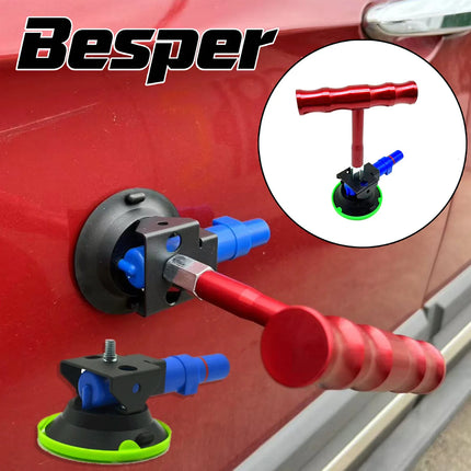 Vacuum Suction Cup Dent Puller | Ideal for Auto Body Repair, Paintless Dent Removal, T-Bar Puller for Car Small to Medium Dents