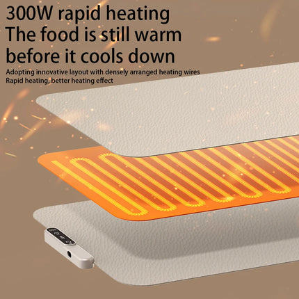 TINSOL Food Heating and Insulation Mat Foldable Silicone Heating Mat Portable Insulation Mat 8-Level Temperature Adjustment
