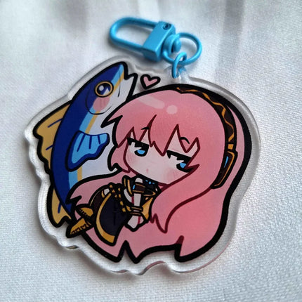 Vocaloid Acrylic Charm Keychains 2.5 Inch Character Anime Key Ring Collectible Pendants Unisex