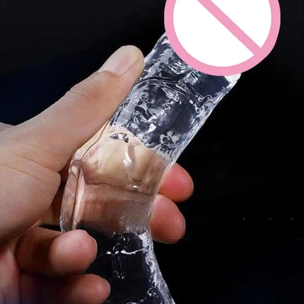 Realistic Dildo Jelly Penis Suction Cup Dildo 7 Size Female Masturbator Clitoral Stimulator Big Dick Lesbian Sex Toys For Women
