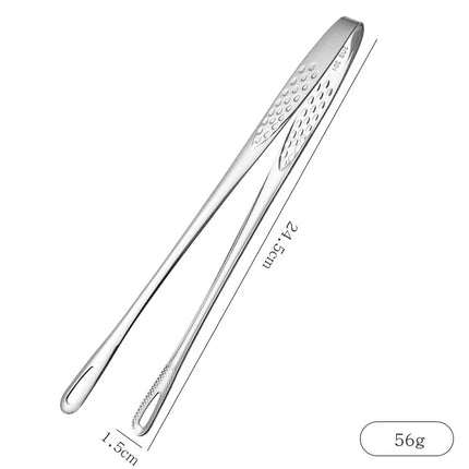 1Pcs 304 Stainless Steel Food Tongs Long Handle Non-Slip Barbecue Tongs Steak Tongs Kitchen Cooking Tools Kitchen Accessories