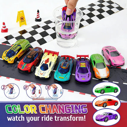 Alloy Off Road Model Mini Set Toy Racing Car 1:64 Color Changing Temperature Sensing Inertial Cars Model For Bath Pool Water Toy