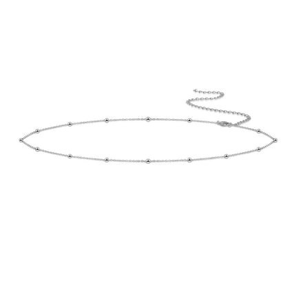 2026 New Gold Color Round Beaded Waist Chain for Women Simple Metal Double-Layer Chain Adjustable Belly Chain Beach Jewelry Gift