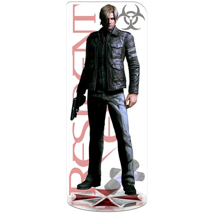 RE4 Resident Evil 4 Castle Reset Leon Scott Kennedy Keychain Acrylic Stand Model Plate Gift Wholesale Game Related Products