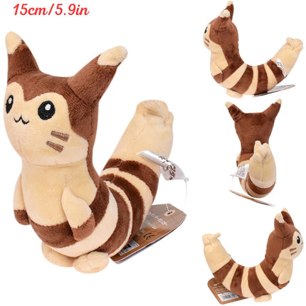 Pokémon Fit Plush Toys Milotic Butterfree Lugia Meowth Haxorus Garchomp Shinx Dragonair Furret Stuffed Plush Dolls Gift Kids