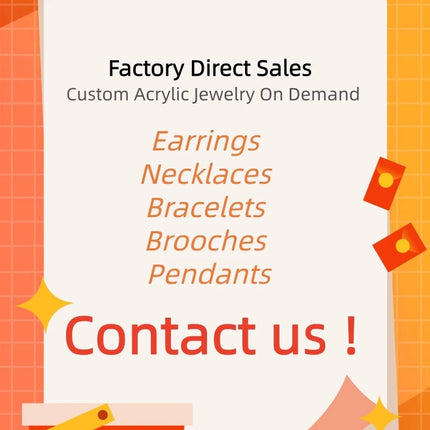 KUGUYS Fashion Acrylic Earrings Custom Trendy Jewelry
