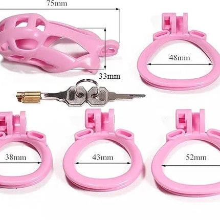 6.0 3D Printing Chastity Cage Curve Rings Fidelity Cage Extreme Micro Cock Cage Hentai Invisible Sex Toy for Male SM Sex Game
