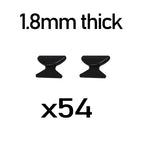 54pcs 1.8mm black