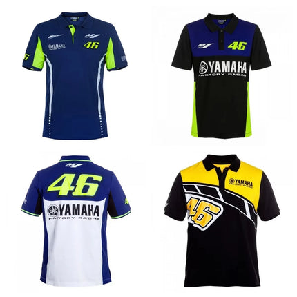 New Yamaha Summer Men's Motorcycle Uniform 3D Printed Polo Shirt Motorcycle Off Road T-shirt Breathable Quick Drying Men's Short