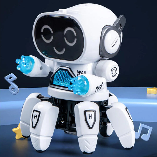 6-Claw Robot Toy for Kids Electric Smart Robots with Clear Sound Plastic Intelligent Robots for Kindergarten Kids & Street Stall