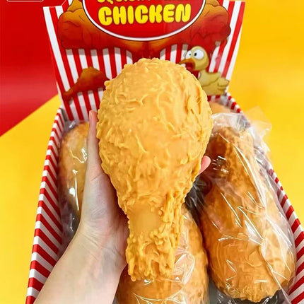 1PC Simulation Fried Chicken Drumstick Squishy Toy Slow Rising Realistic Food Squeeze Toy Boys Girls Birthday Party Favors