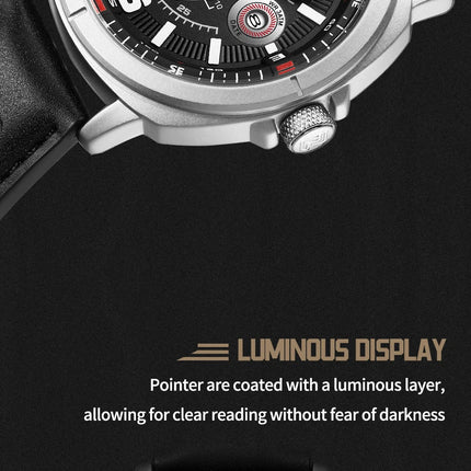 NAVIFORCE Brand Men Quartz Watch High Quality PU Band Calendar Male Wristwatch Auto Date Display Waterproof Clocks Reloj Hombre