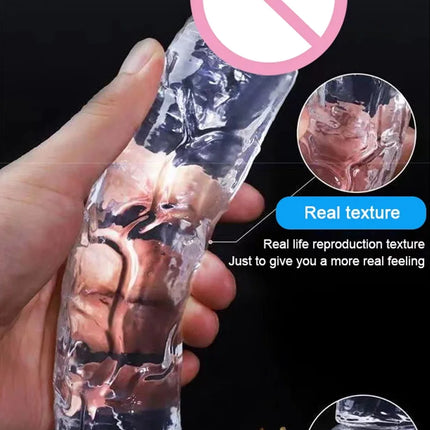Transparent Big Dick 13 Sizes Realistic Jelly Dildo Women Gay Anal Sex Toys Soft Clitoris Vaginal Masturbators Penis Suction Cup