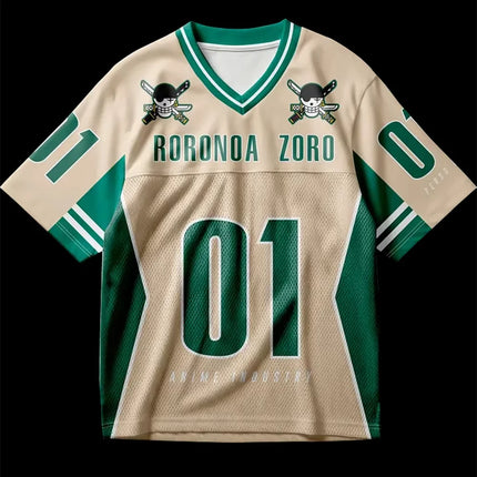 2026 Summer Children's One Piece Anime Jersey Camiseta Zoro Oversized Y2k Fashion Casual Sports T-Shirt For Men And Women Tops