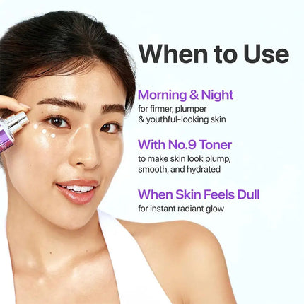 Numbuzin NO.9 NAD+Retinol Volumetox Eye Cream 50Peptides Liquid Ultrasonic Serum Eye Cream Essence Anti-wrinkle Skincare ﻿