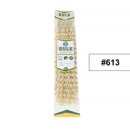 Julianna Bulk Synthetic Hair For Braiding Color 30 Blonde Deep Wave Bundles Boho Braids Synthetic Hair Extensions