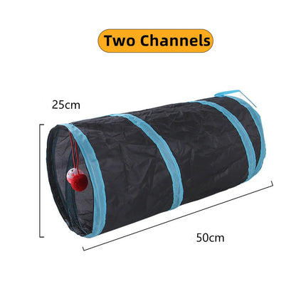 Cat Tunnel Pet Supplies Cat S-Type Play Tunnel Foldable Cat Tunnel Cat Toy Breathable Drill Barrel for Indoor Loud Paper