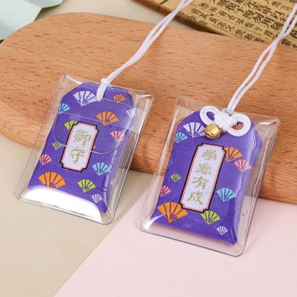 Small Blessing Japanese Prayer Lucky Charm Fortune Omamori Pray Chinese Pendant Beauty Success Couple Keychain Friend Kid Gift