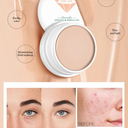 High Coverage Concealer Corrector Anti Dark Circle Freckle Waterproof Foundation BB Cream for Face Makeup Base Cosmetic  Product