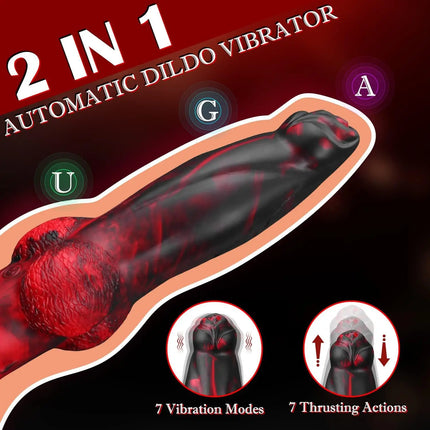 Thrusting Dragon Dildo Vibrator Sex Toys 8.7" 4IN1 Monster Remote Control Thick Dildo Suction Cup Dildo Anal Toys Adult Product