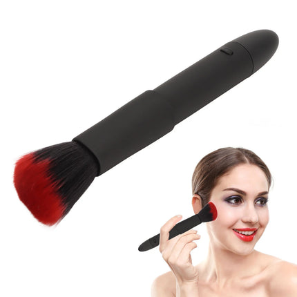 Portable Electric Makeup Brush 10 Gears Rechargeable Adjustable Multifunctional Waterproof Blush Brush for Contouring Highlight