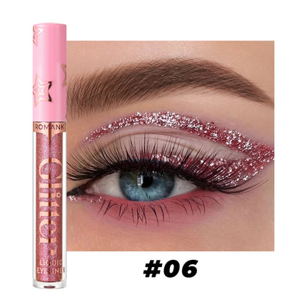 Glitter Liquid Eyeliner Pencil Flash Dazzling Eyeshadow Pearlescent Outline Pen Long Lasting No Smudge Women's Makeup Gifts