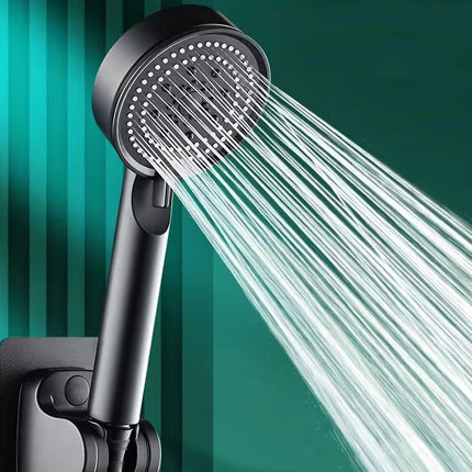 5 Mode Pressure Boost Shower Head Multifunction Adjustable Large Water Yield Shower Nozzle Massage Shower Bathroom Accessory