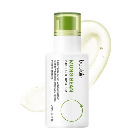 Korean Skincare Products BEPLAIN Mung Bean Pore Serum,Deep Cleansing Foam,facial Pore Remover Clay Mask and Makeup Remover Oil