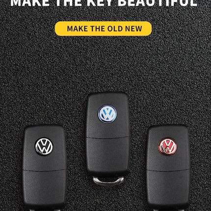 Car Remote Key Logo Metal Emblem Stickers For Volkswagen VW GTI Polo Golf Passat Tiguan Arteon Touareg Taigo Caddy Jetta Beetle