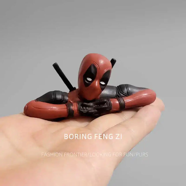 Cartoon Mini Deadpool Computer Desktop Healing Ornaments Accompany You To Decompress Toys Workstation Cartoon Decorations Gifts