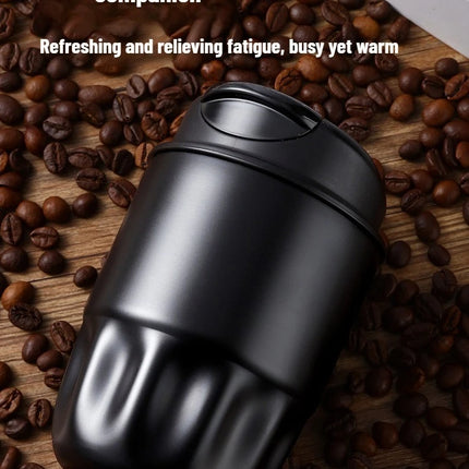 260ml Petal Coffee Tumbler, 316 Stainless Steel Vacuum Cup, Antibacterial & Wide Mouth, Double-Wall Thermos for Hot/Iced Drinks