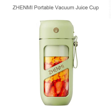 ZHENMI Portable Vacuum Juicer Crushed Ice Mixer Electric Mini Blender Fruit Vegetables Quick Juicing Kitchen Food Processor