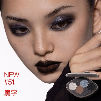 Girlcult Chameleon Eyeshadow Palette 4 Colors Waterproof Long Lasting Matte Shimmer Purple Smokey Highly Pigmented Makeup