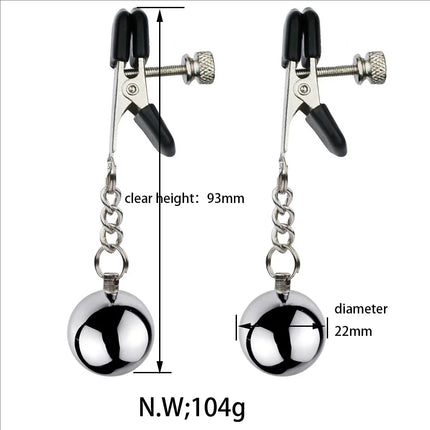 Metal Nipple Clamps Milk Clips Clit Breast Massage Clamps Adult Flirting Teasing Erotic Gadgets Bdsm Slave Sex Toys For Couple